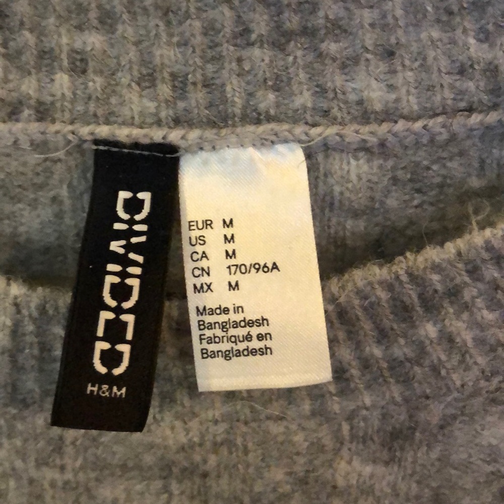 Knit Gray Sweater H&M - Picture 4 of 4